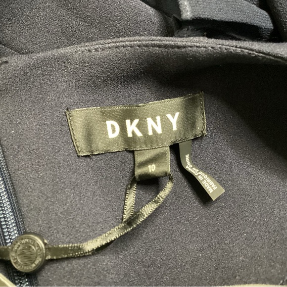 DKNY Pleated Bell Sleeve Sheath Dress 10 NWT - Picture 9 of 11